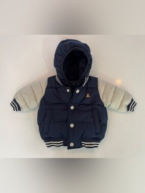 Baby GAP Puffer Fleece Baby Jacket in Blue Galaxy (Size 3-6 months)